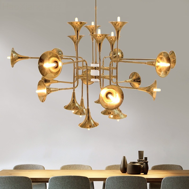 Interior Design Years Of Study - Nordic Trumpet Pendant Lamp for Kitchen