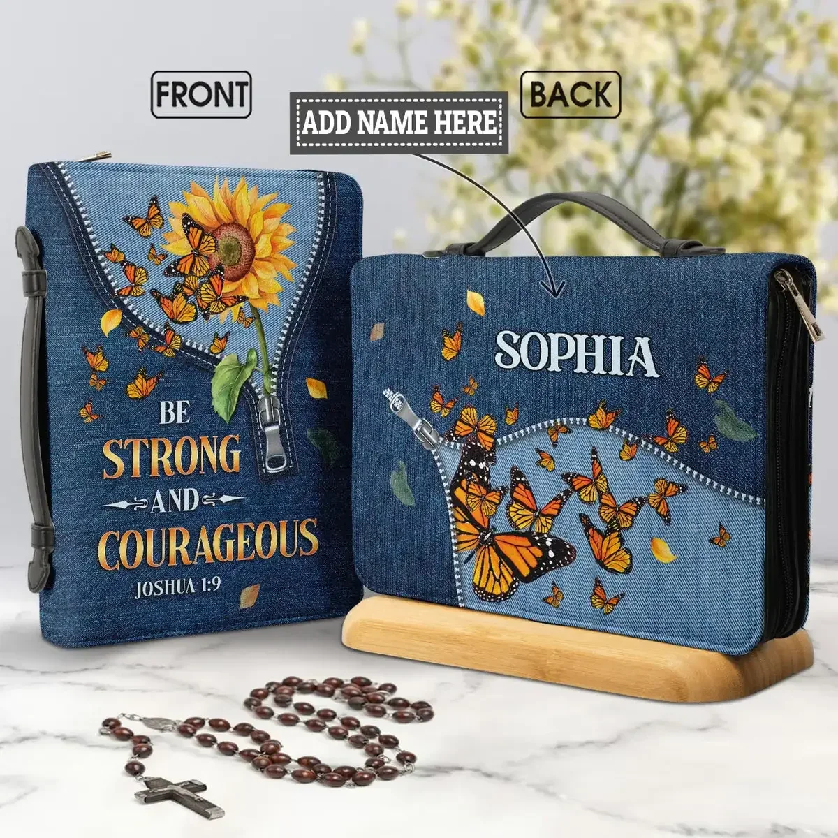 Interior Design Name - Brand Sunflower Zipper Design Ladies Bible