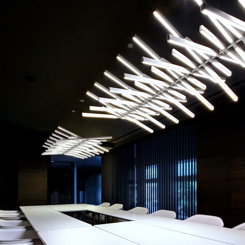 Fishbone Chandelier Nordic LED - Interior Design Meeting Room ulasan dan harga