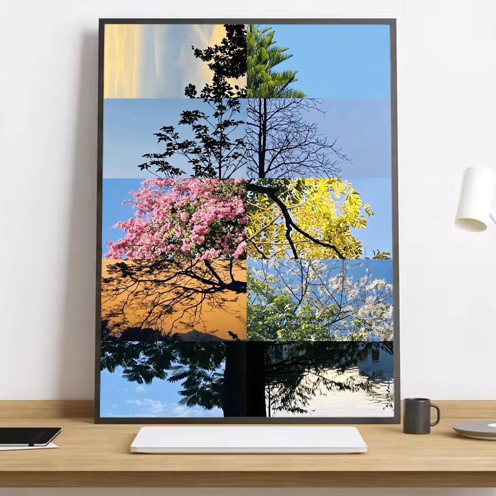 Spliced Colorful Design Tree C - Interior Design Landscape ulasan dan harga