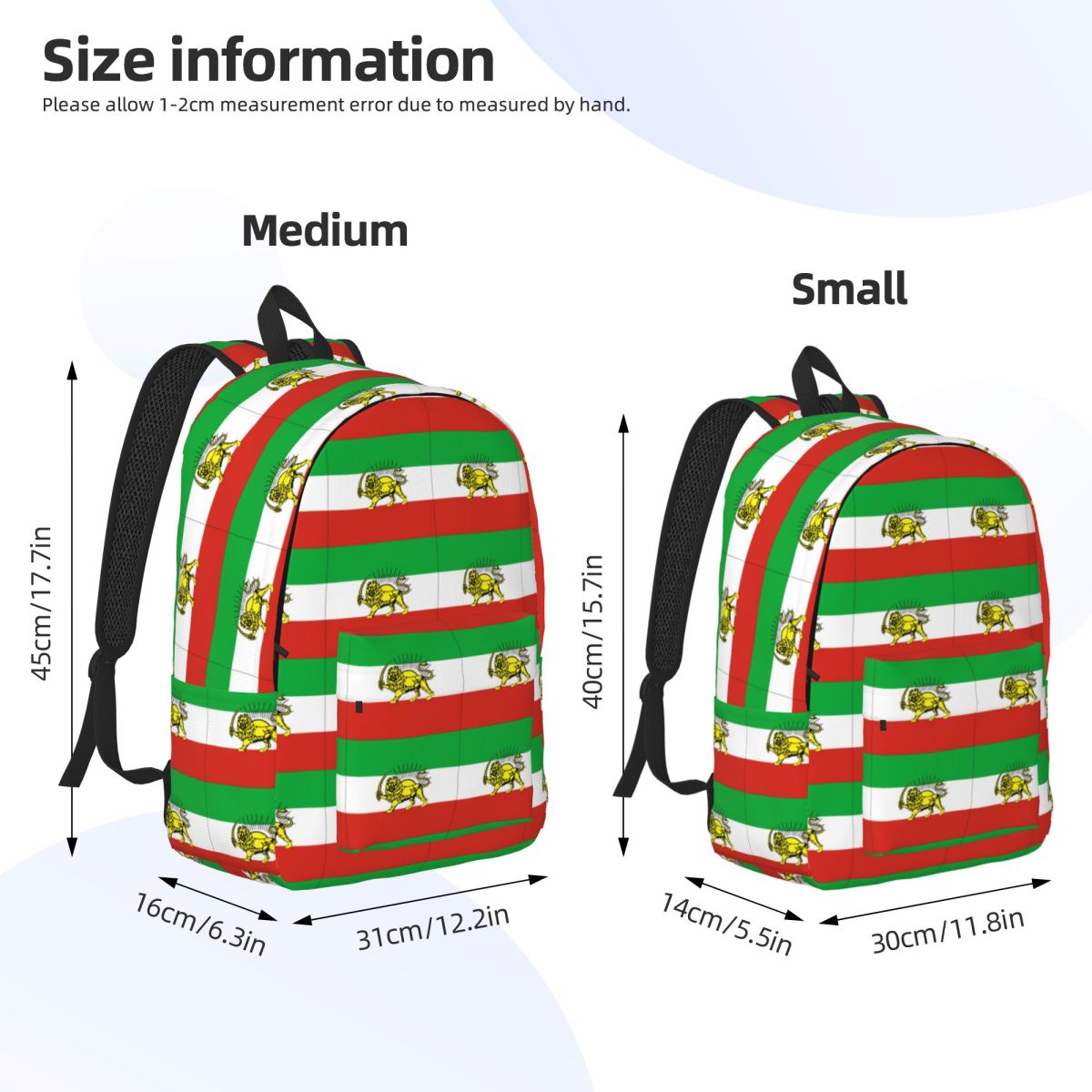 Iran Flag Backpack Make Iran G - Interior Design University ulasan dan harga