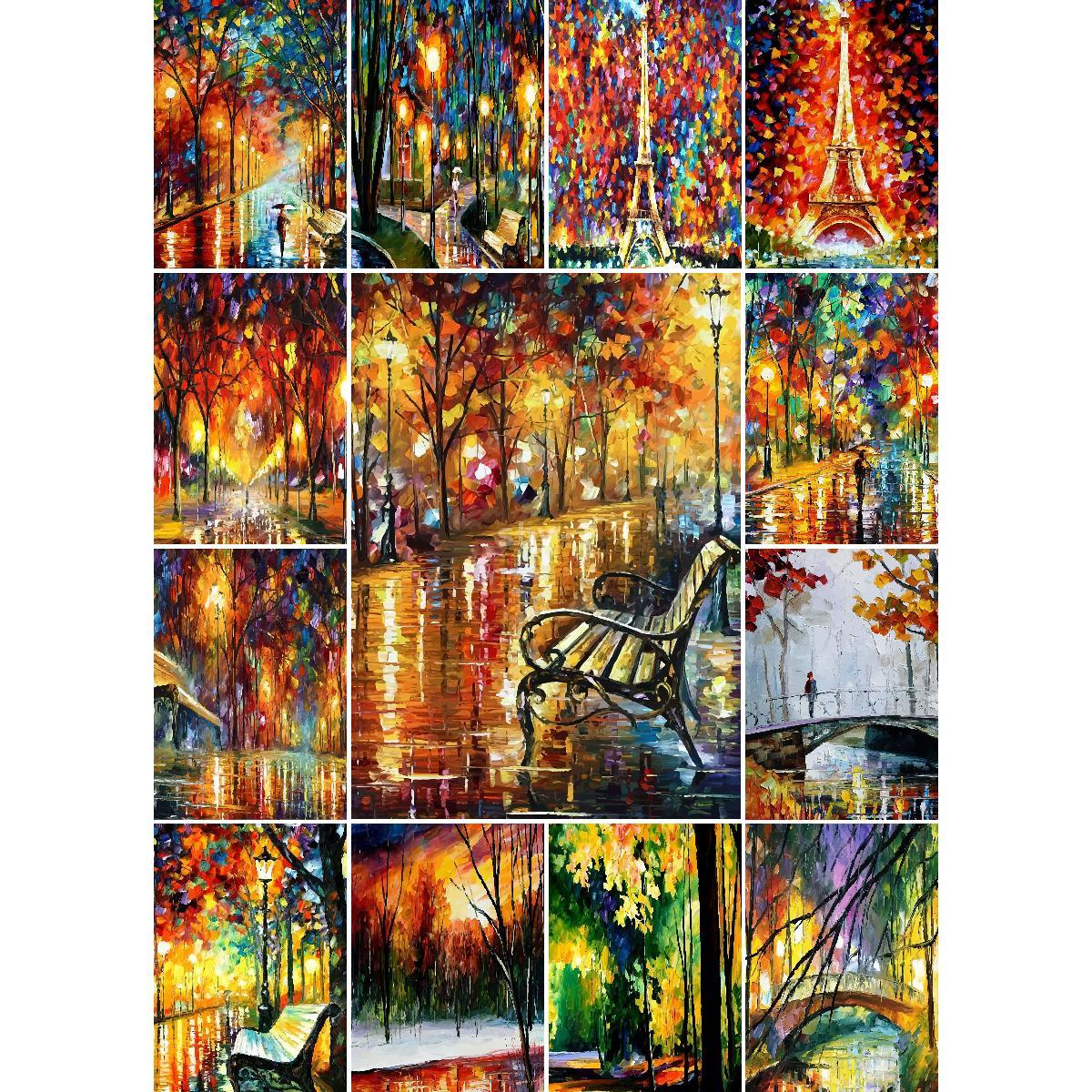 Leonid Afremov Melody Of The N - Interior Design Landscape ulasan dan harga