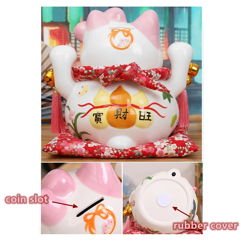 Japanese Ceramic Maneki Neko L - Interior Design Japan ulasan dan harga