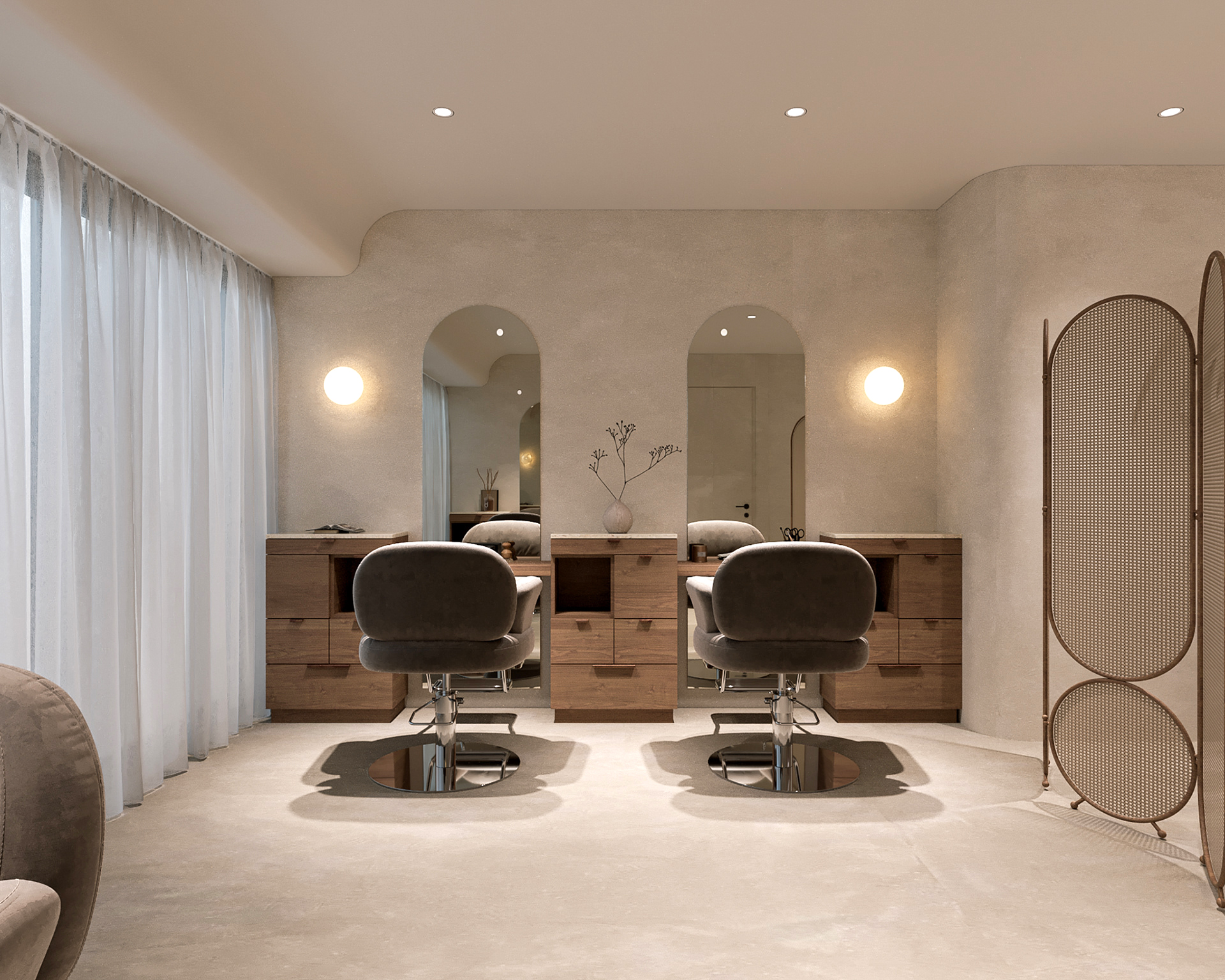 High-end nail salon furniture, - Interior Design Nail Salon ulasan dan harga