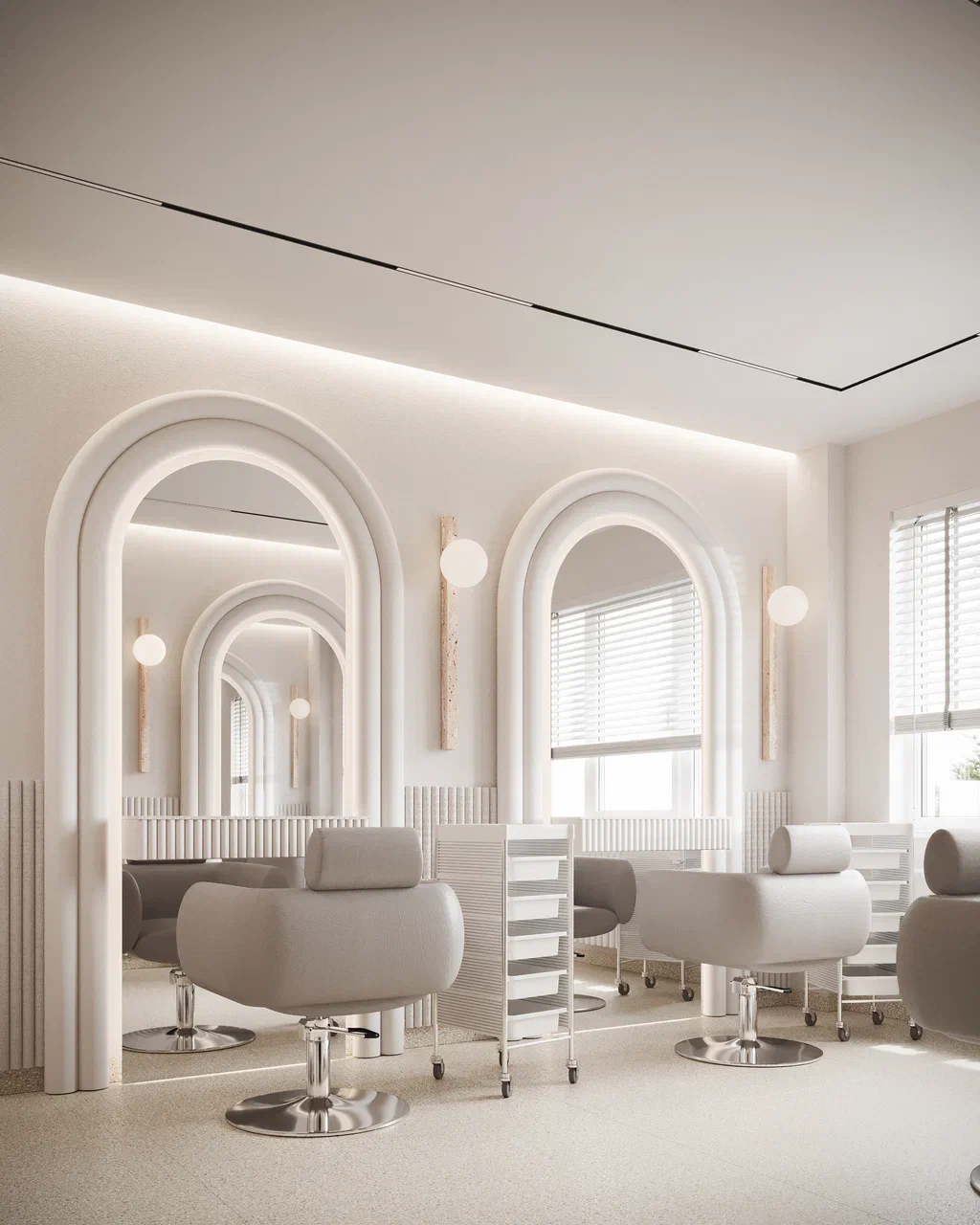 Beauty Salon Store Furniture N - Interior Design Nail Salon ulasan dan harga