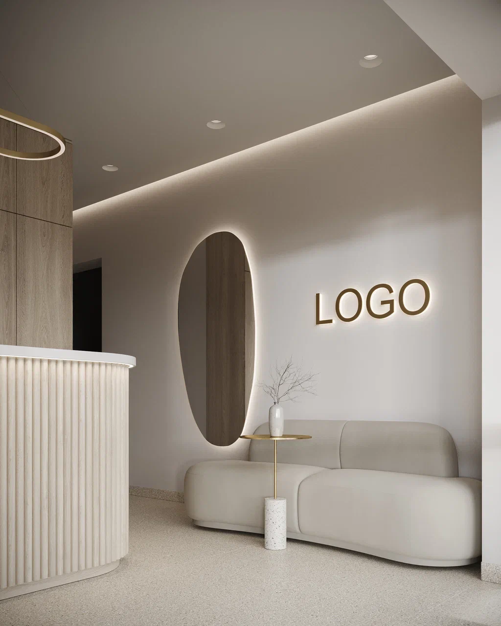 Beauty Salon Store Furniture N - Interior Design Nail Salon ulasan dan harga
