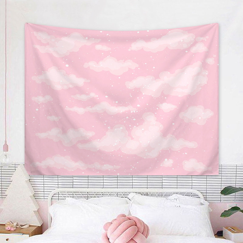 1pc Sky cloud tapestry, lovely - Interior Design Product ulasan dan harga