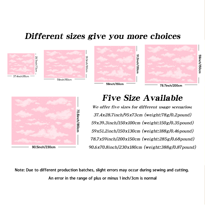 1pc Sky cloud tapestry, lovely - Interior Design Product ulasan dan harga