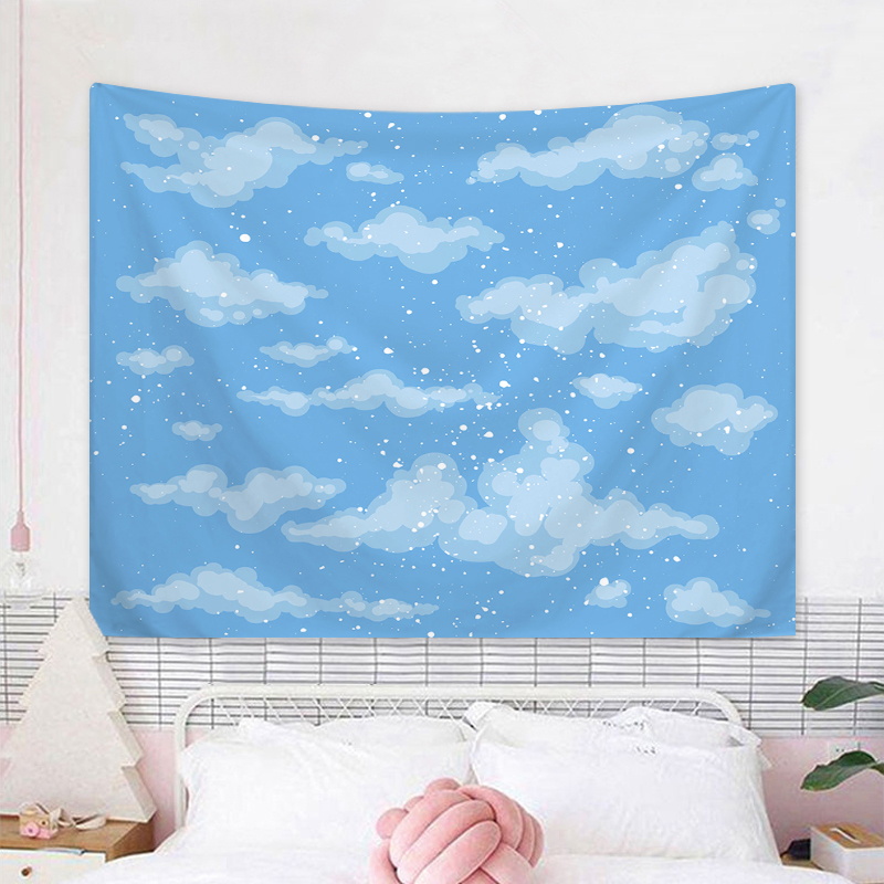 1pc Sky cloud tapestry, lovely - Interior Design Product ulasan dan harga