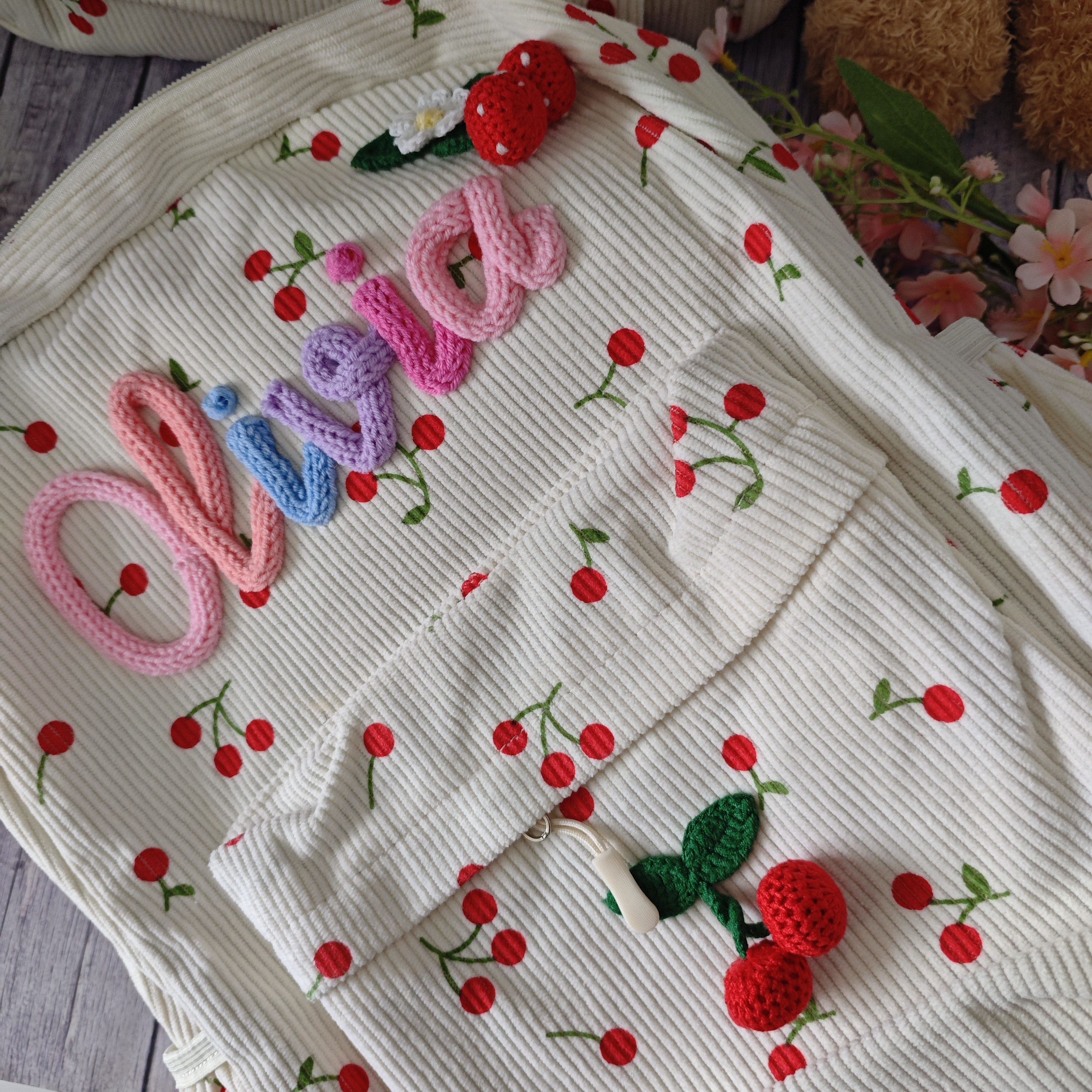 Personalized Cherry Backpacks  - Interior Design Name ulasan dan harga