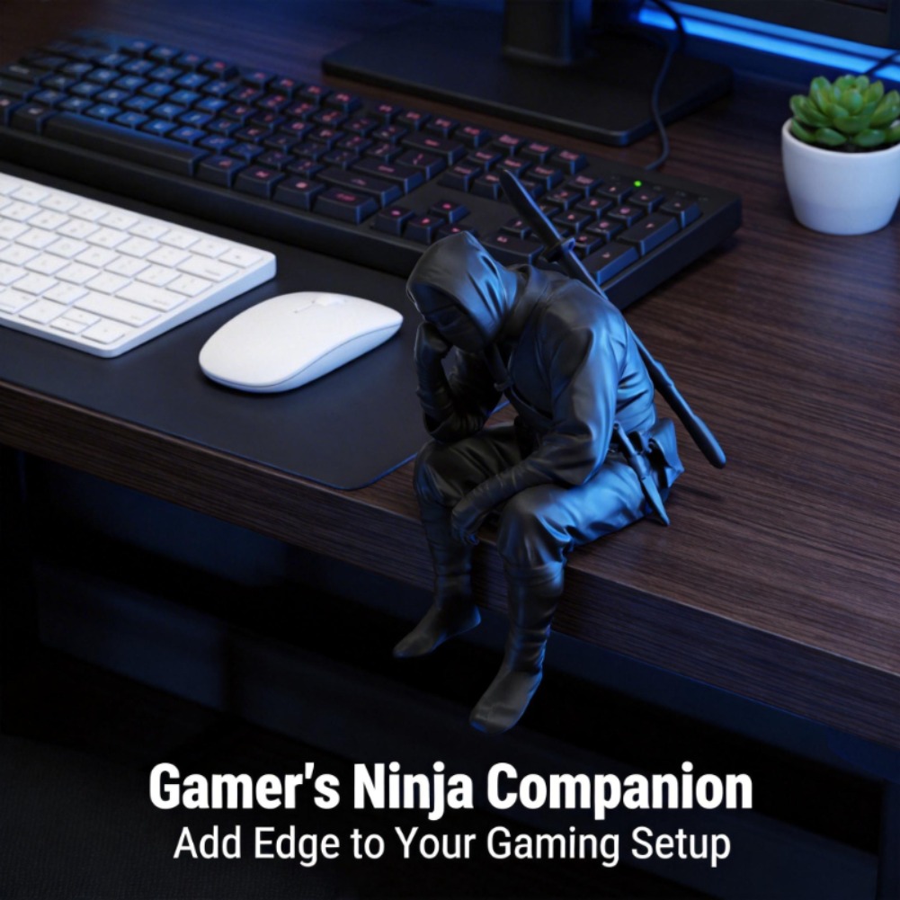 Japanese Seated Ninja Figurine - Interior Design Japan ulasan dan harga