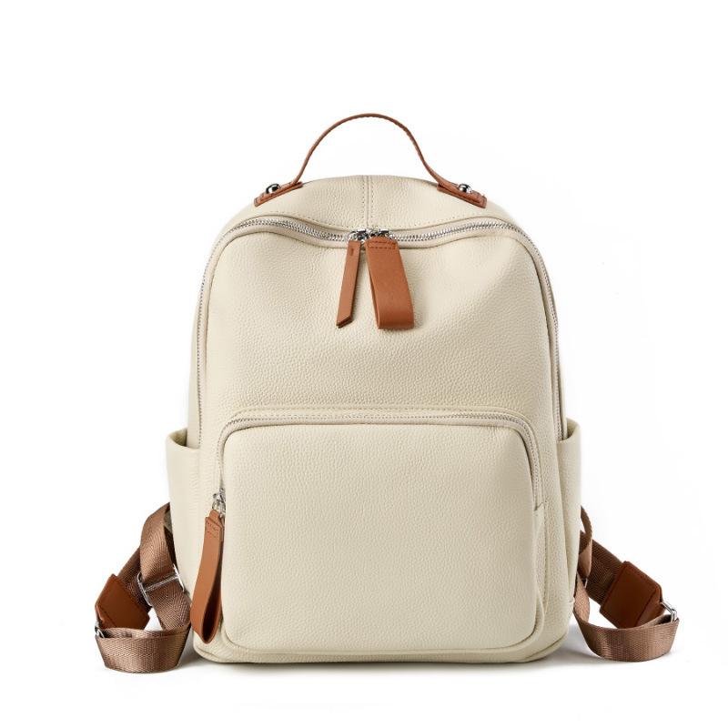 Fashion Genuine Leather Backpa - Interior Design University ulasan dan harga