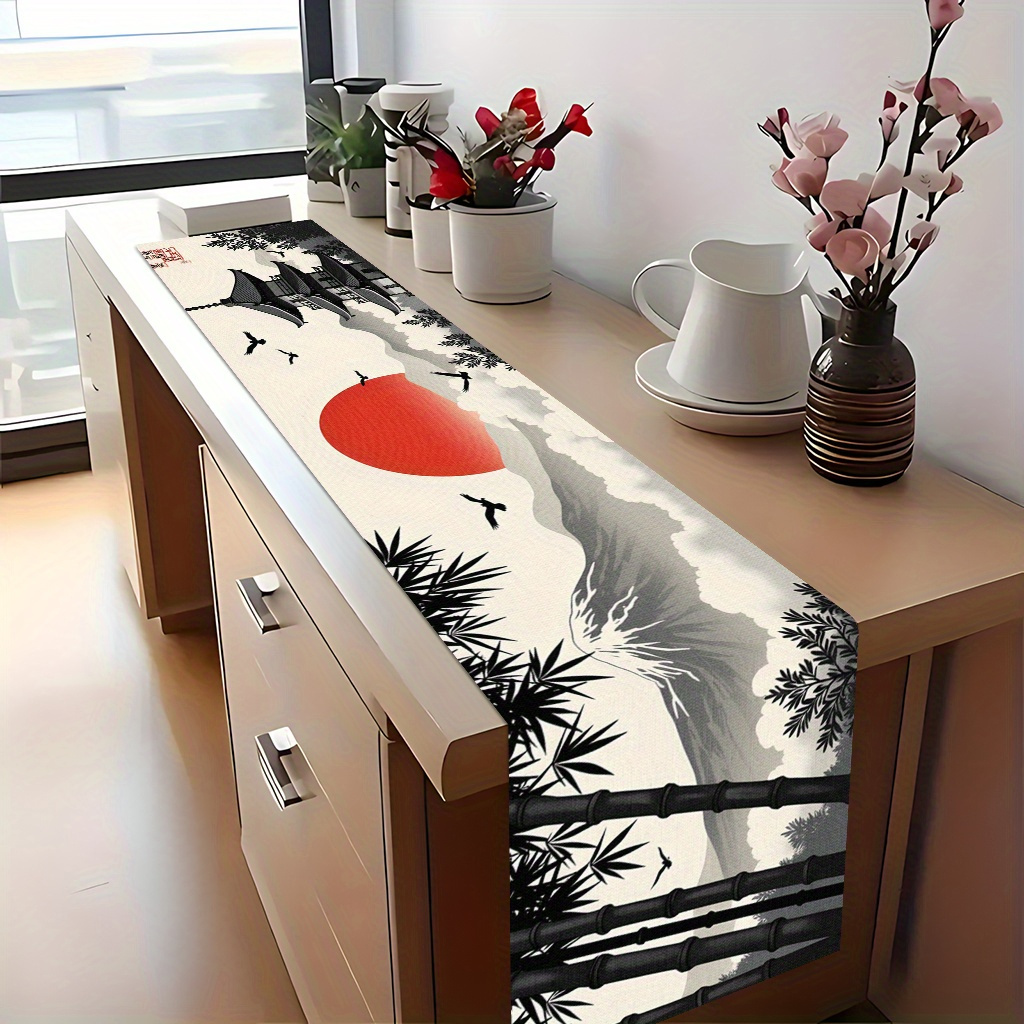 Japanese Ink Wash Landscape Ta - Interior Design Japan ulasan dan harga
