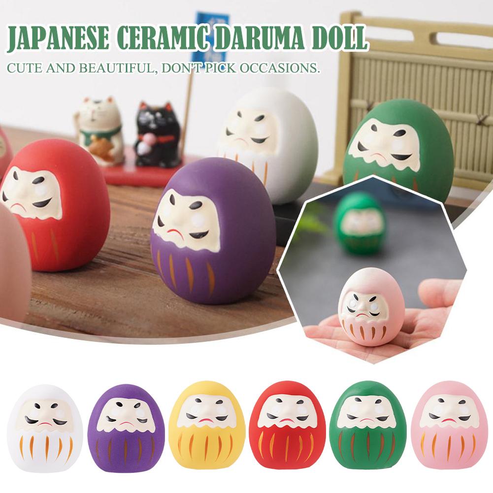 Japanese Ceramic Daruma Doll C - Interior Design Japan ulasan dan harga