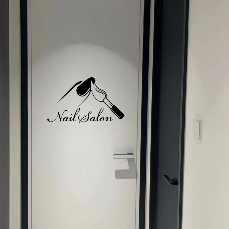 Nail Salon Shop Wall Decal Man - Interior Design Nail Salon ulasan dan harga
