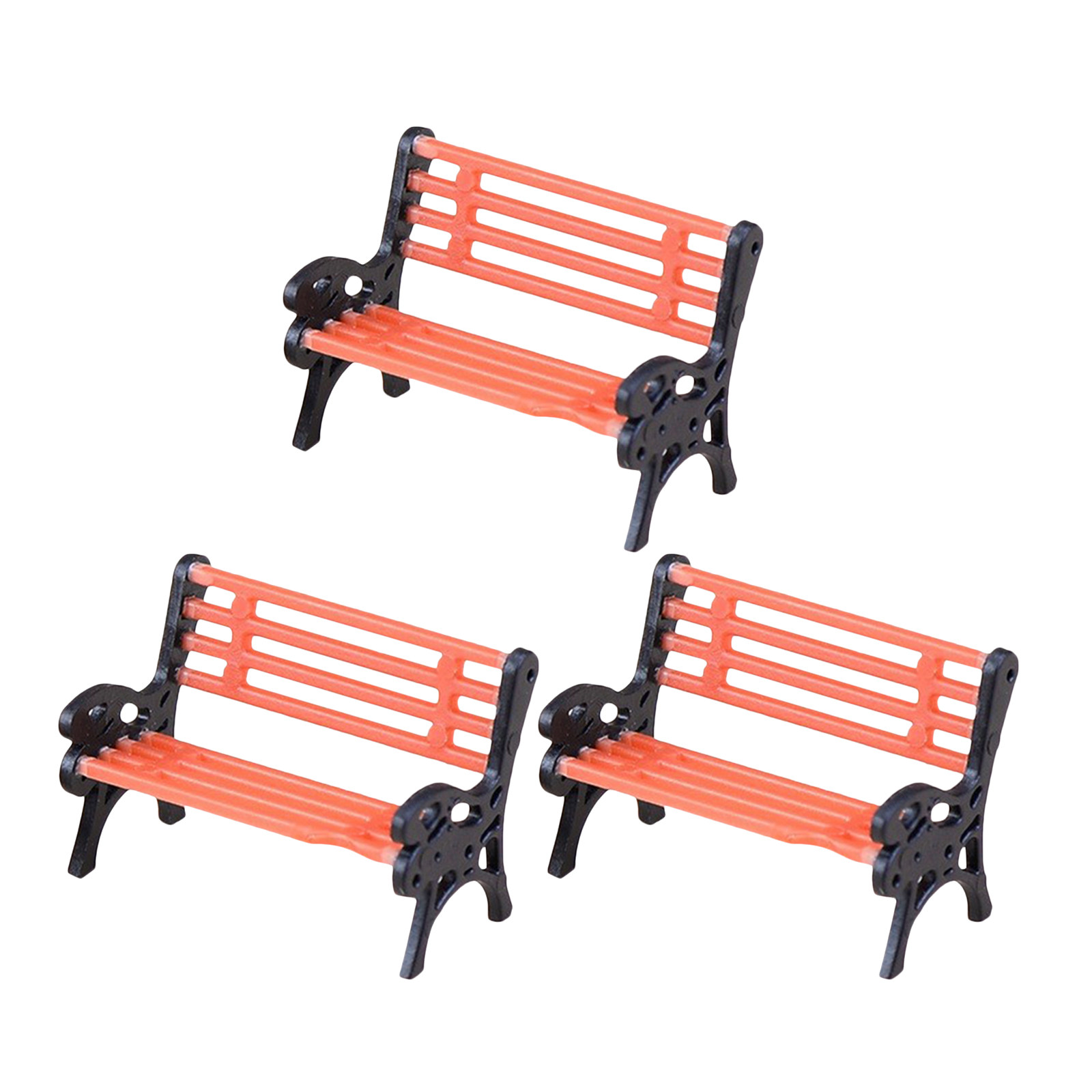 3Pcs Delicate Miniature Bench  - Interior Design Landscape ulasan dan harga