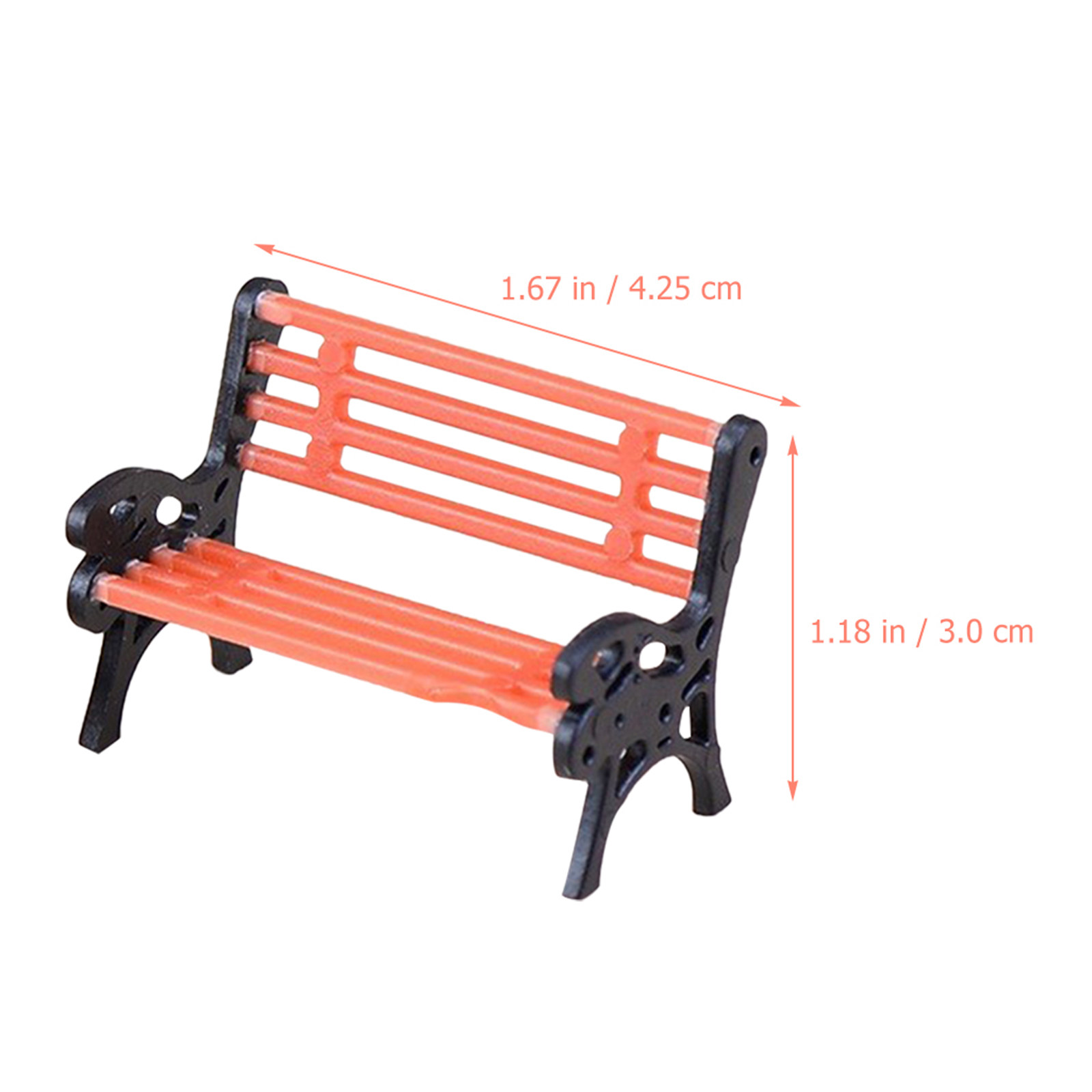3Pcs Delicate Miniature Bench  - Interior Design Landscape ulasan dan harga