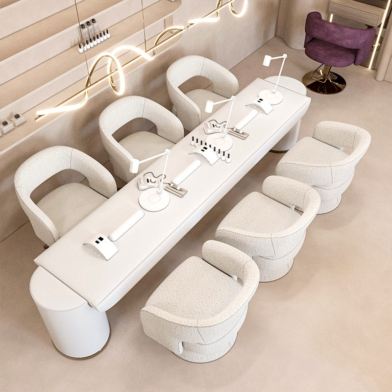 Modern Luxury Modern Beige Nai - Interior Design Nail Salon ulasan dan harga