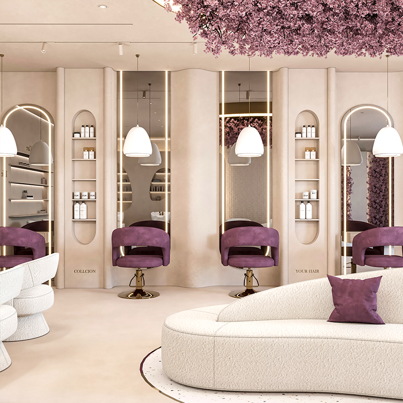 Modern Luxury Modern Beige Nai - Interior Design Nail Salon ulasan dan harga